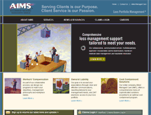 Tablet Screenshot of aims4claims.com